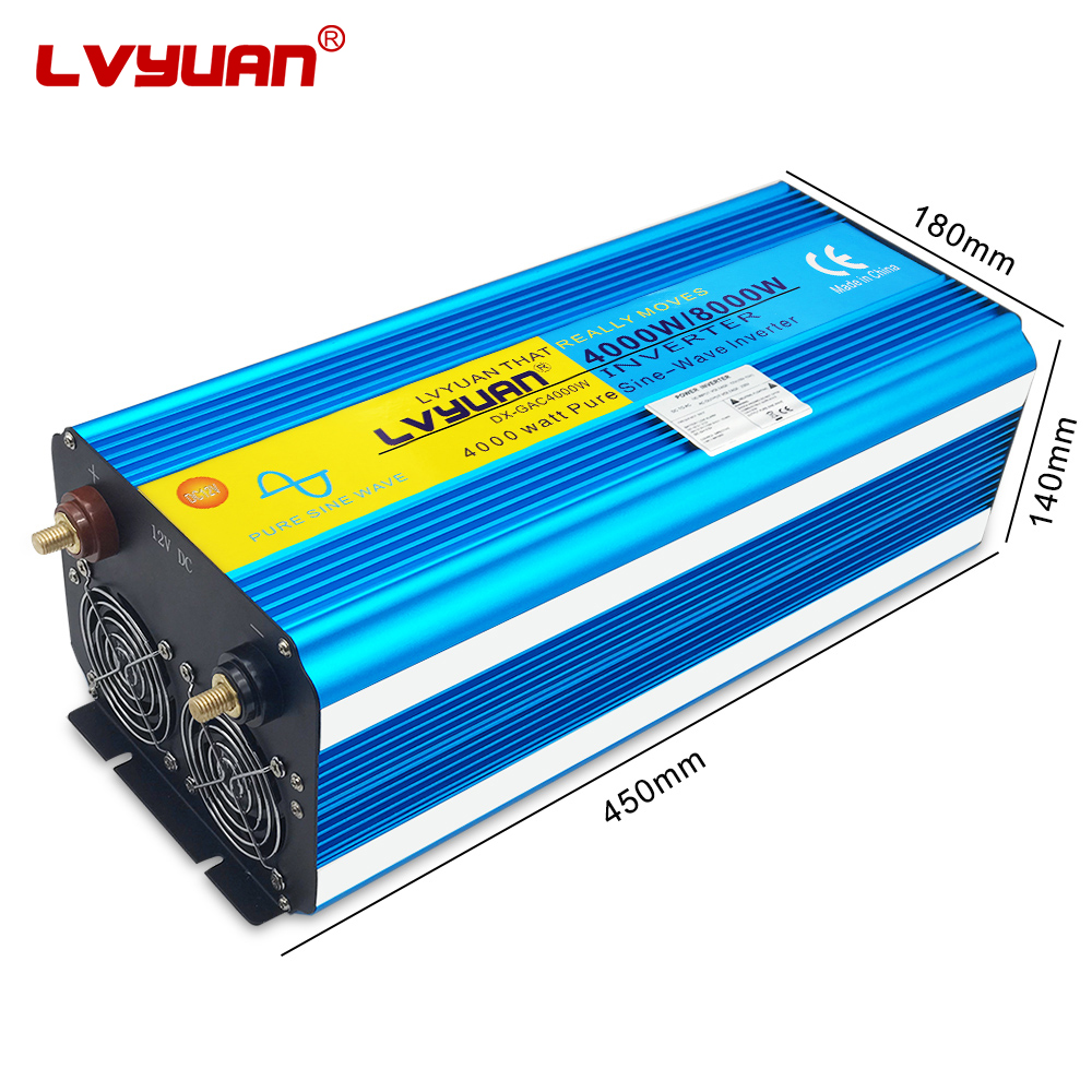 Pure Sine Wave Inverter - อินเวอร์เตอร์พลังงานแสงอาทิตย์ Lvyuan สำหรับใช้ในบ้าน 4000W 8000W แปลงไฟ
