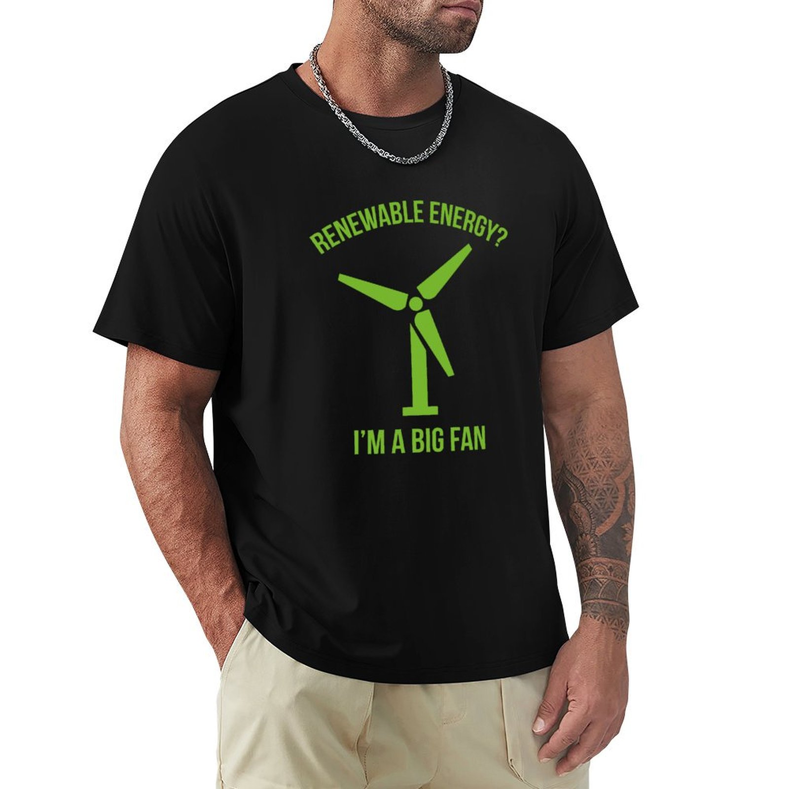 Renewable Energy Work - เสื้อยืดพลังงานทดแทน เสื้อยืดสำหรับทำงานกลางแจ้ง