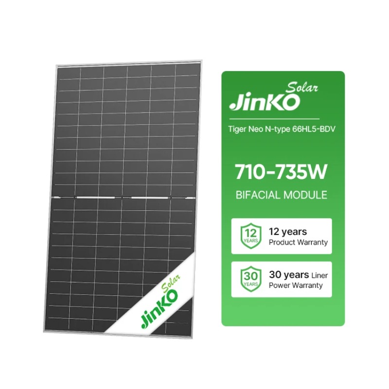 แผงโซลาร์เซลล์แบบสองด้าน EU Ji - Jinko Solar Panel Tiger Neo บทวิจารณ์และราคา