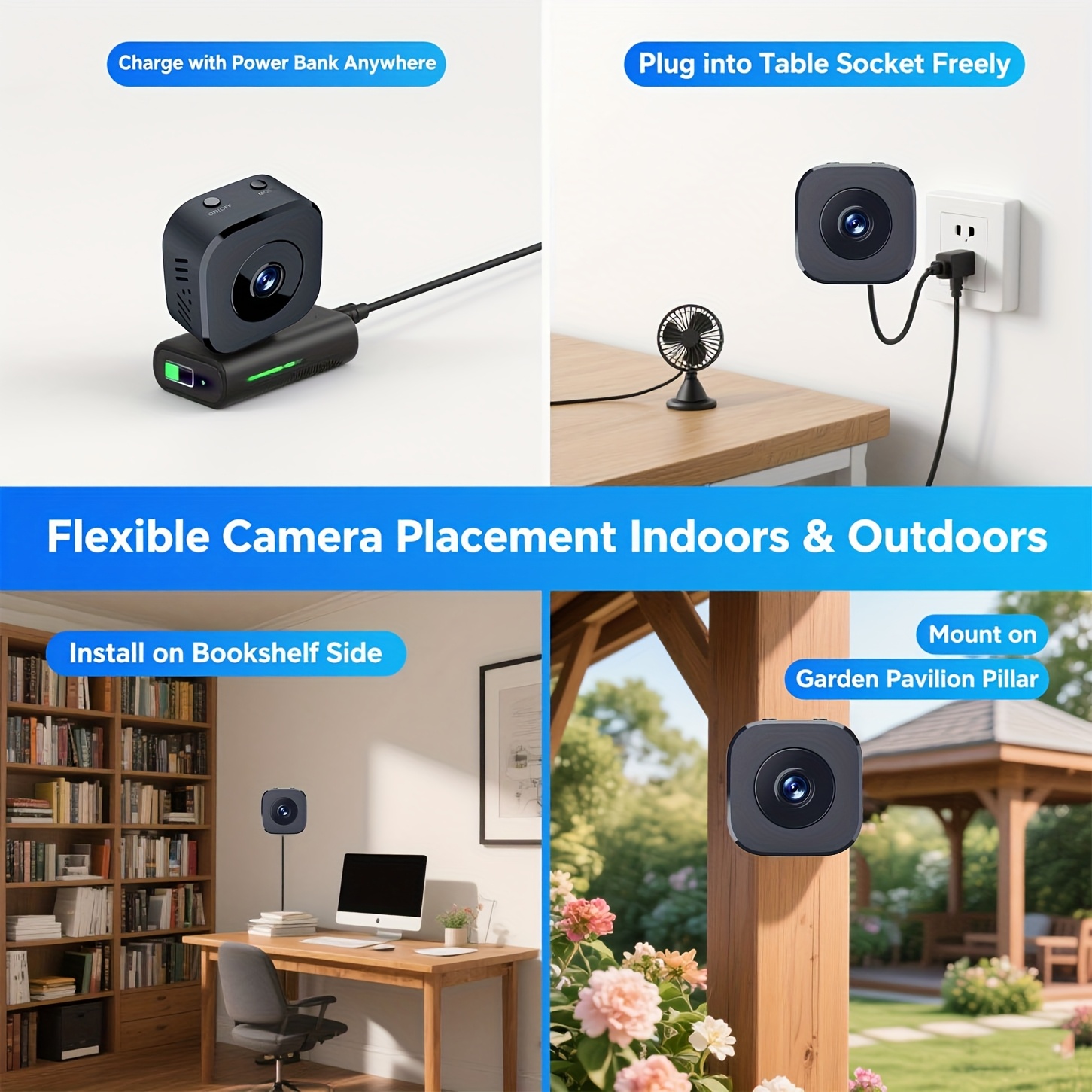 1080P HD Mini WiFi กล้องความปล - Renewable Energy Battery บทวิจารณ์และราคา