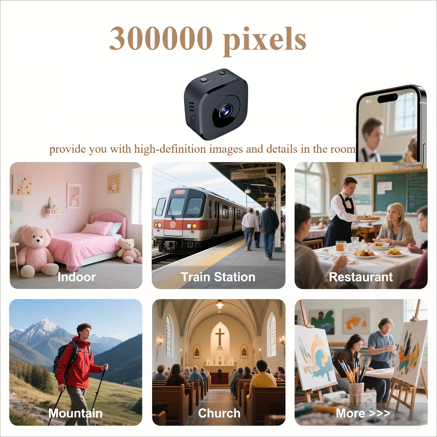 1080P HD Mini WiFi กล้องความปล - Renewable Energy Battery บทวิจารณ์และราคา