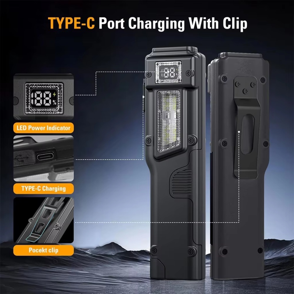 ไฟฉาย LED แบบชาร์จไฟได้ EDC บา - Renewable Energy Battery บทวิจารณ์และราคา