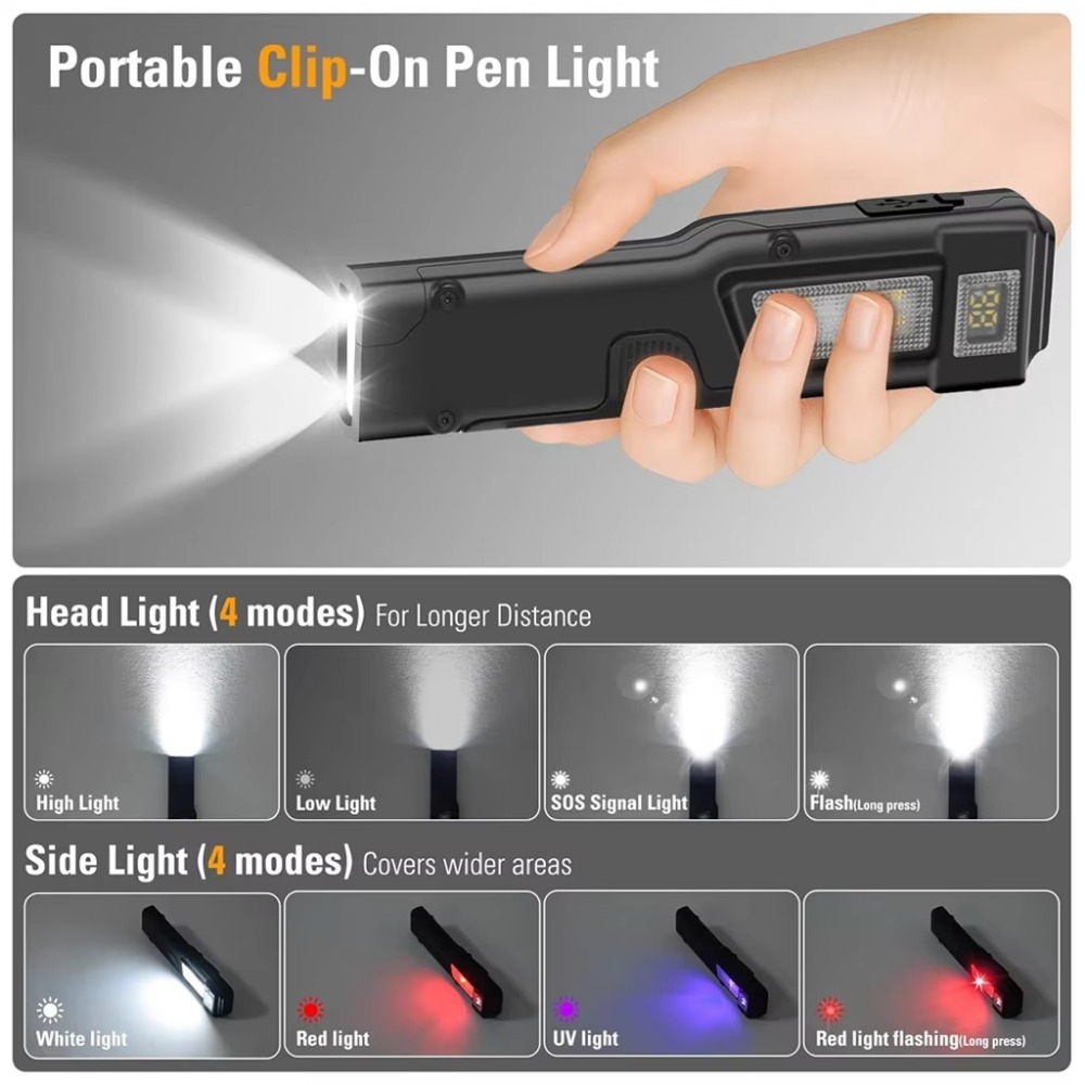 ไฟฉาย LED แบบชาร์จไฟได้ EDC บา - Renewable Energy Battery บทวิจารณ์และราคา